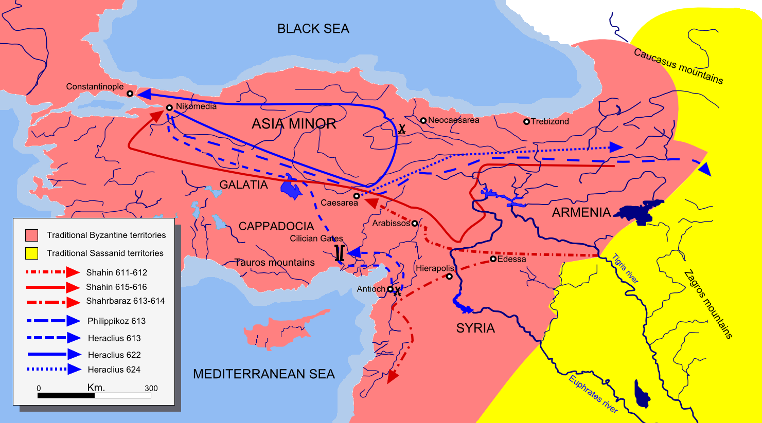 Byzantine-persian campaigns 611-624.