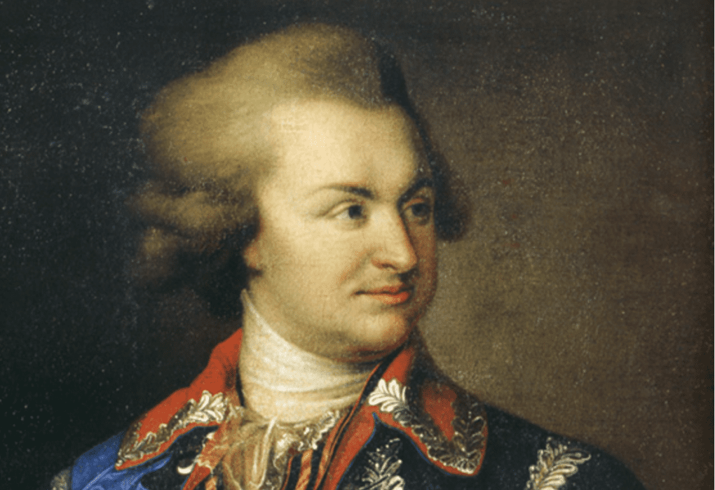 דיוקן של המרשל הרוסי גריגורי פוטיומקין (1739–1791). על פי יוהאן בפטיסט פון למפי האב.