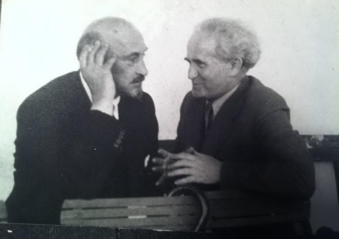 בן גוריון וחיים ויצמן. צילום: יד חיים ויצמן.