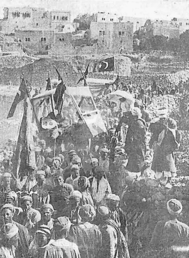 תהלוכה בחג המוסלמי נבי מוסא.