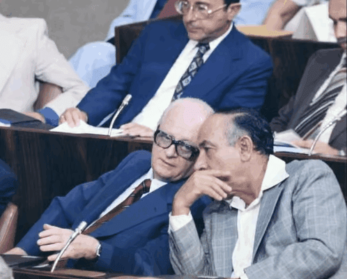 שמחה ארליך ויגאל הורביץ. צילום: אלון ריינינגר.
