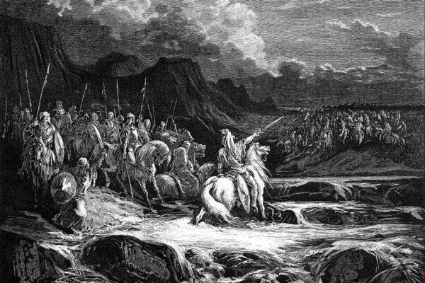 מלחמת המכבים ביוונים. ציור: גוסטב דורה.