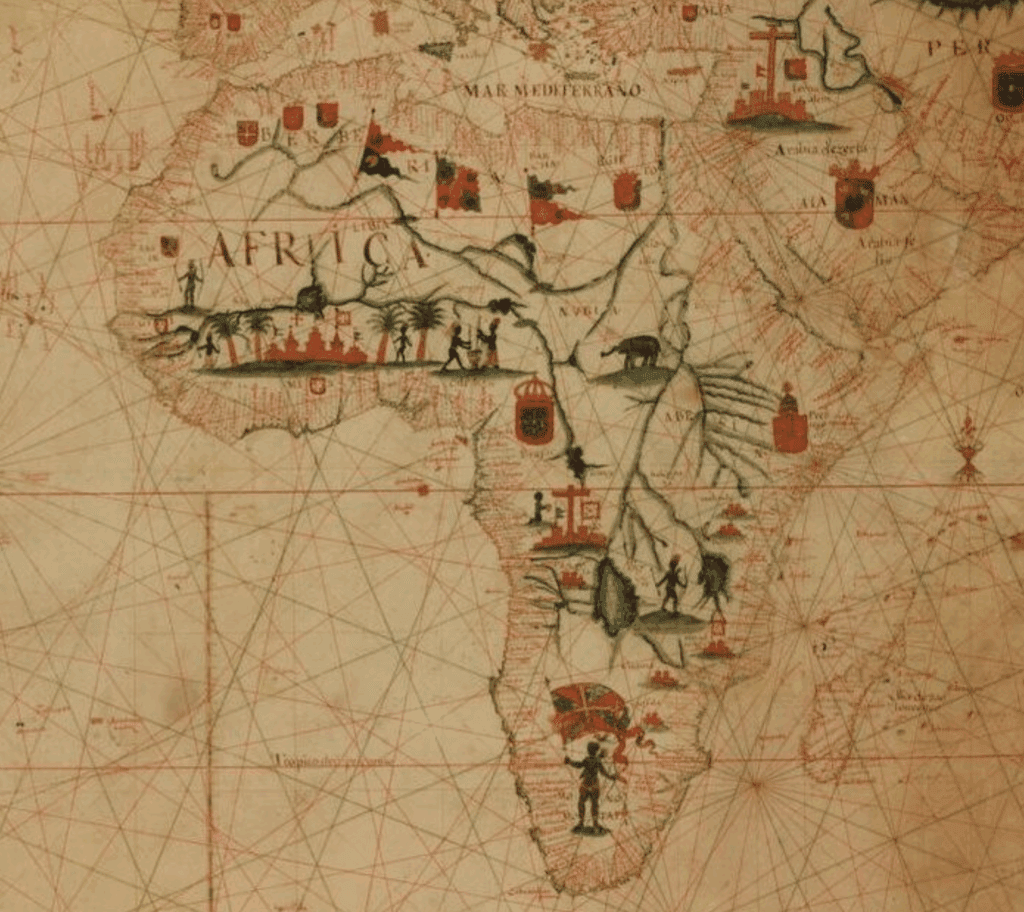 מפת אפריקה. ספריית הקונגרס, אגף הגיאוגרפיה והמפות.