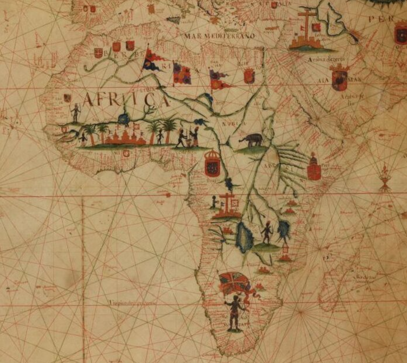 מפת אפריקה. ספריית הקונגרס, אגף הגיאוגרפיה והמפות.