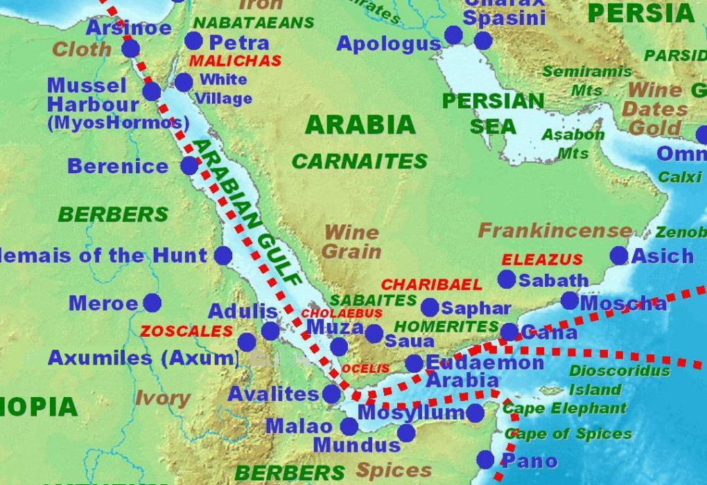 מפת ממלכת חמייר.