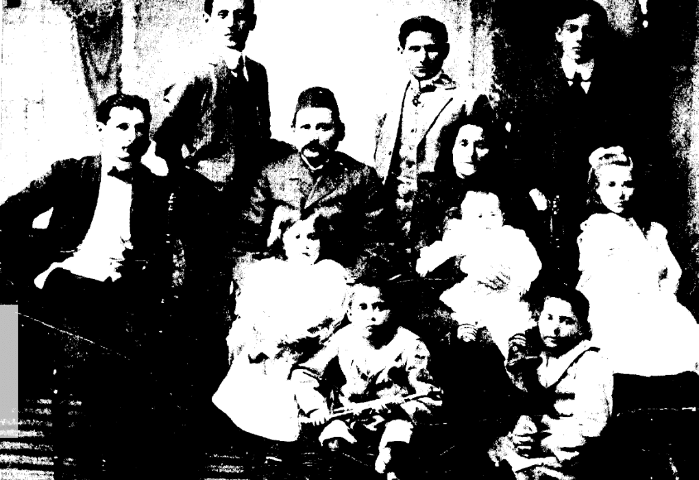 משפחת כספי, ממייסדי המשואה הירושלמית. צילום: לא ידוע.