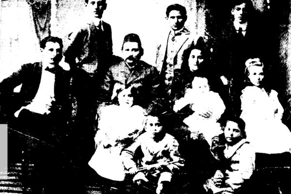 משפחת כספי, ממייסדי המשואה הירושלמית. צילום: לא ידוע.