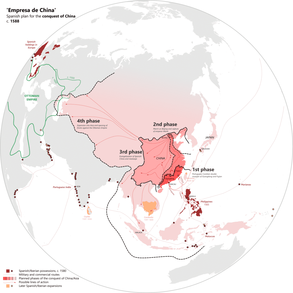 שלבי התכנון ב"מפעל סין" (Empresa de China). הועלה לויקיפדיה על ידי: נאגיהווין (Nagihuin).