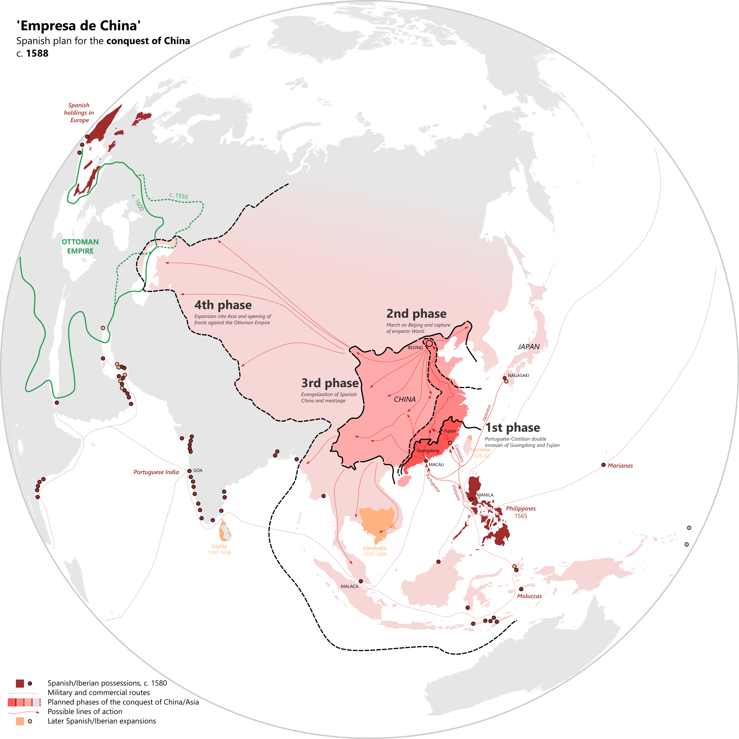 שלבי התכנון ב"מפעל סין" (Empresa de China). הועלה לויקיפדיה על ידי: נאגיהווין (Nagihuin).