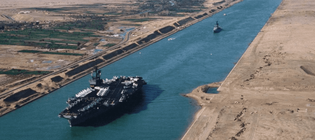תעלת סואץ. צילום: לא ידוע.