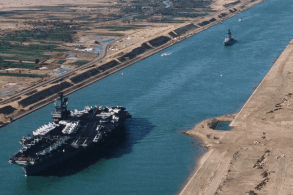 תעלת סואץ. צילום: לא ידוע.