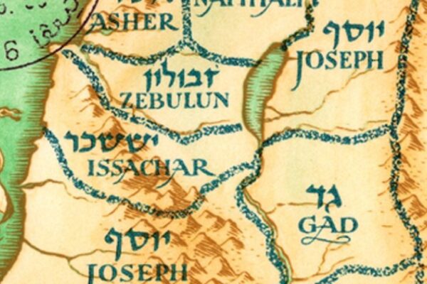 מפת השבטים המשוערת.