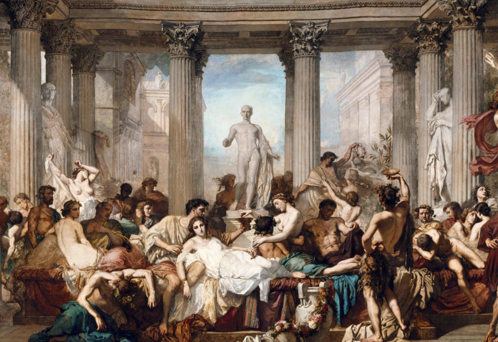 הרומאים בתקופת הדקדנס. מקור: תומא קוטור – Google Art Project