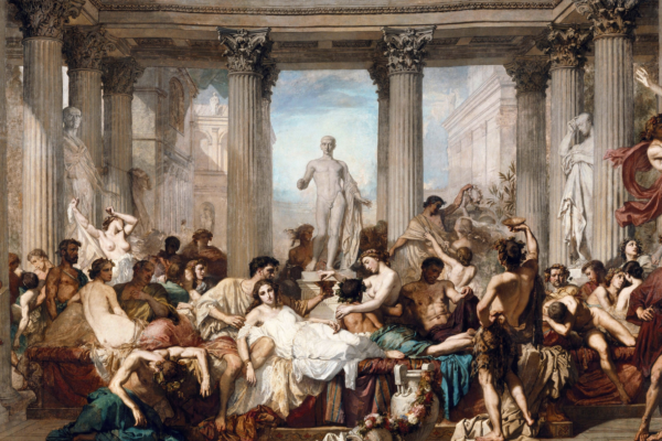 הרומאים בתקופת הדקדנס. מקור: תומא קוטור – Google Art Project