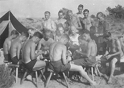 שבויי מלחמה גרמנים במצרים. צילום: לא ידוע.